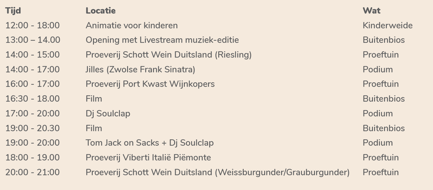 Zondag 28 aug